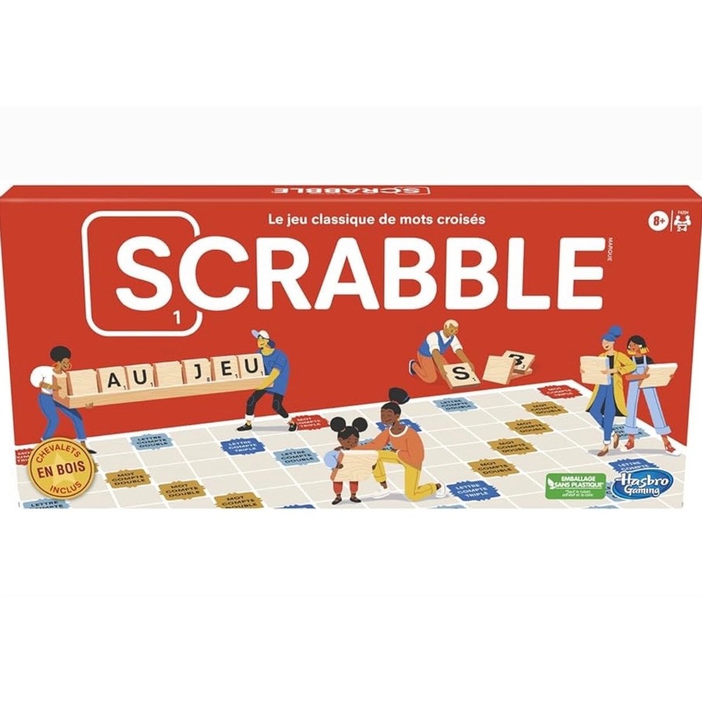 NEW Scrabble Classic Crossword‎ Game Hasbro Gaming Family Fun Word Game